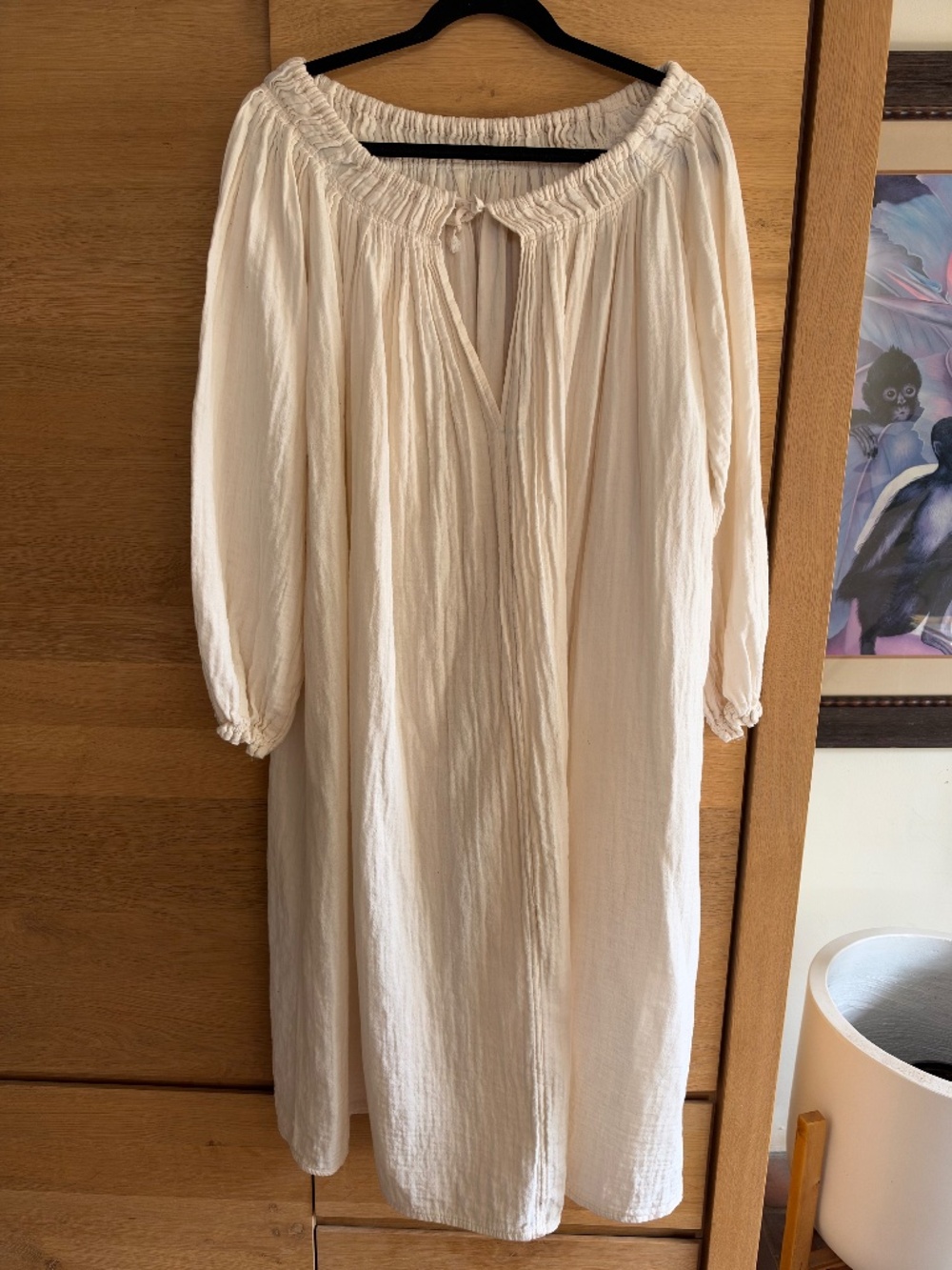 Yuka Haseyama from Japan Cream Tie-neck Maxi Dress OS